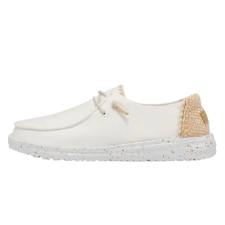 HEYD HEY DUDE WOMENS WENDY CHAMBRAY WHITE SAND - 121410257