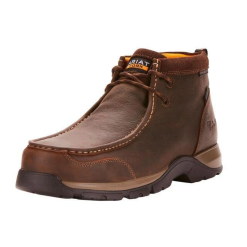 ARIAT MEN'S MOC BROWN WATERPROOF EDGE LTE H2O COMPOSITE TOE WORK BOOTS- 10024956