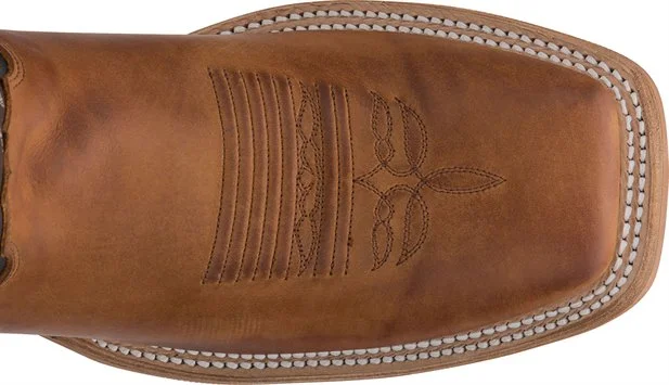 JUSTIN MEN'S TOBACCO BENT RAIL CADDO COWHIDE WESTERN BOOT - BR740 - Image 3