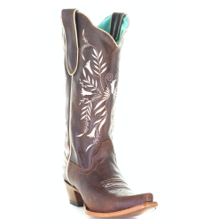 CORRAL WOMEN'S BROWN EMBROIDERY BOOT - E1659