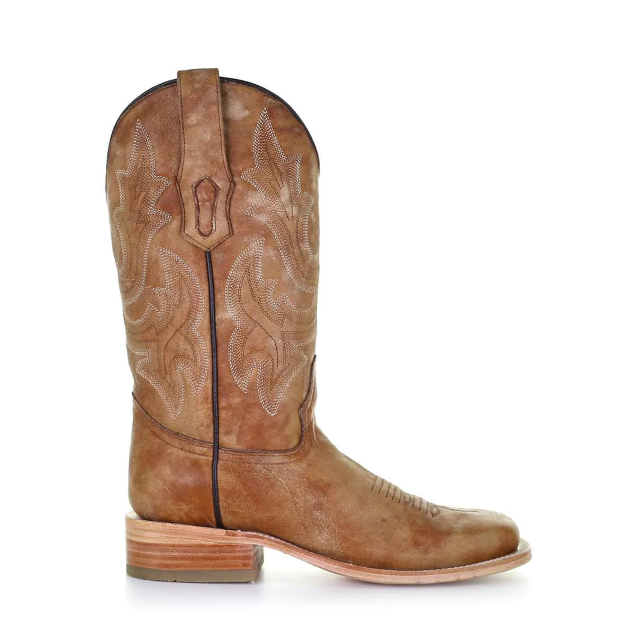 CORRAL WOMEN'S SAND EMBROIDERY WIDE SQUARE TOE WESTERN BOOT - A4143 - Image 2