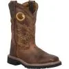 DANP DAN POST KID'S AMARILLO LEATHER YOUTH WESTERN BOOT (3.5-6) - DPC3932