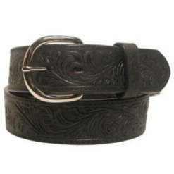 LEEGIN MEN'S WESTERN SCROLL BLACK BELT - 53903