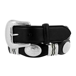 LEEGIN TONY LAMA CUTTING CHAMP CONCHOS BELT BLACK - 9113L