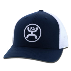 HOOEY O CLASSIC NAVY & WHITE BALL CAP- 1005T