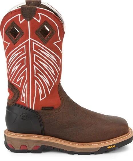 JUSTIN MEN'S ROUGHNECK STEEL TOE WORK BOOT - WK2115 - Image 2