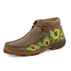 TWSX TWISTED X WOMEN'S SUNFLOWER CHUKKA DRIVING MOC SHOE- WDM0128